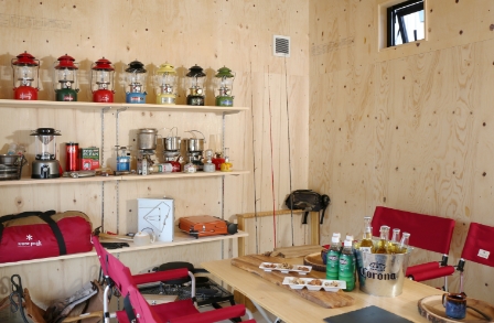 アウトドア用品を飾る場、メンテナンスの場に